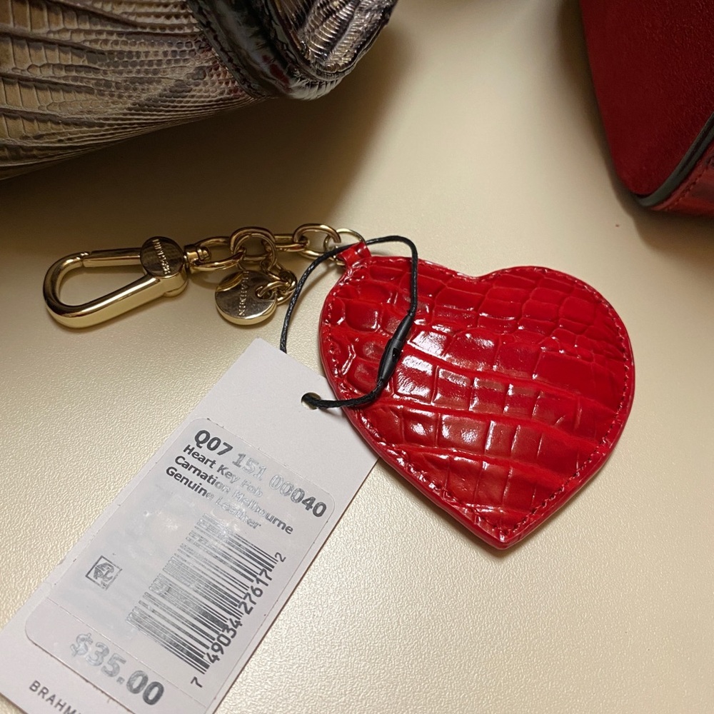 Brahmin heart key fob